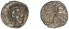 Colophon Milne 1941 Period I, quarter-obols