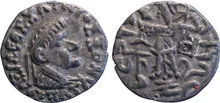 Strato II of Bactria obv