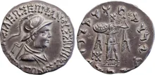 Strato I of Bactria obv