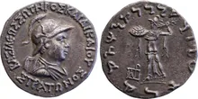 Strato I of Bactria obv