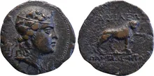 Pantaleon of Bactria obv