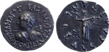 Menander I of Bactria obv