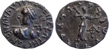 Menander I of Bactria obv