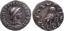 Menander I of Bactria obv