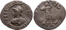 Menander I of Bactria obv