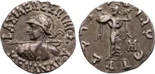 Menander I of Bactria obv