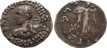 Menander I of Bactria obv