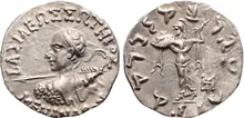 Menander I of Bactria obv