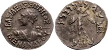 Menander I of Bactria obv