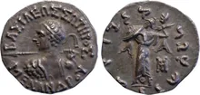 Menander I of Bactria obv
