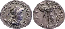 Menander I of Bactria obv