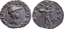 Menander I of Bactria obv