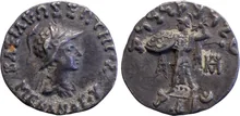 Menander I of Bactria obv