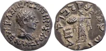 Menander I of Bactria obv