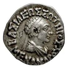 Menander I of Bactria obv