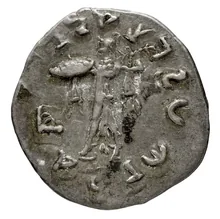 Menander I of Bactria rev