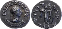 Menander I of Bactria obv