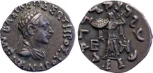 Menander I of Bactria obv