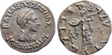 Menander I of Bactria obv