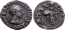 Menander I of Bactria obv