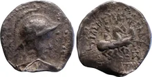 Eucratides I of Bactria obv