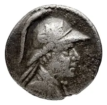 Eucratides I of Bactria obv