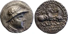 Eucratides I of Bactria obv