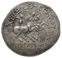 Eucratides I of Bactria rev
