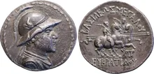 Eucratides I of Bactria obv