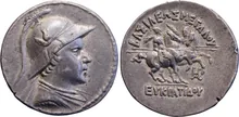 Eucratides I of Bactria obv