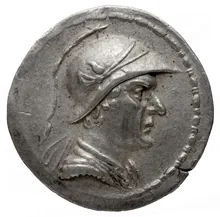 Eucratides I of Bactria obv