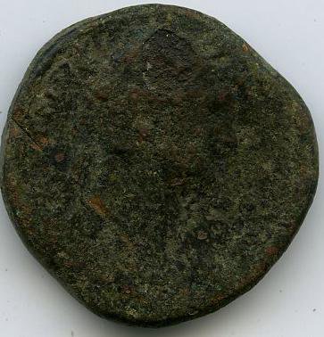 Римская империя · Antoninus Pius · Sestertius · I в., аверс, Федеральное государственное бюджетное учреждение культуры "Государственный музей изобразительных искусств имени А.С. Пушкина"