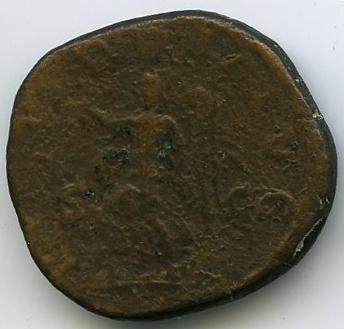 Римская империя · Trajan Decius · As · II в., реверс, Федеральное государственное бюджетное учреждение культуры "Государственный музей изобразительных искусств имени А.С. Пушкина"