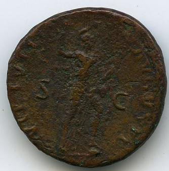 Римская империя · Domitian · As · I в., реверс, Федеральное государственное бюджетное учреждение культуры "Государственный музей изобразительных искусств имени А.С. Пушкина"