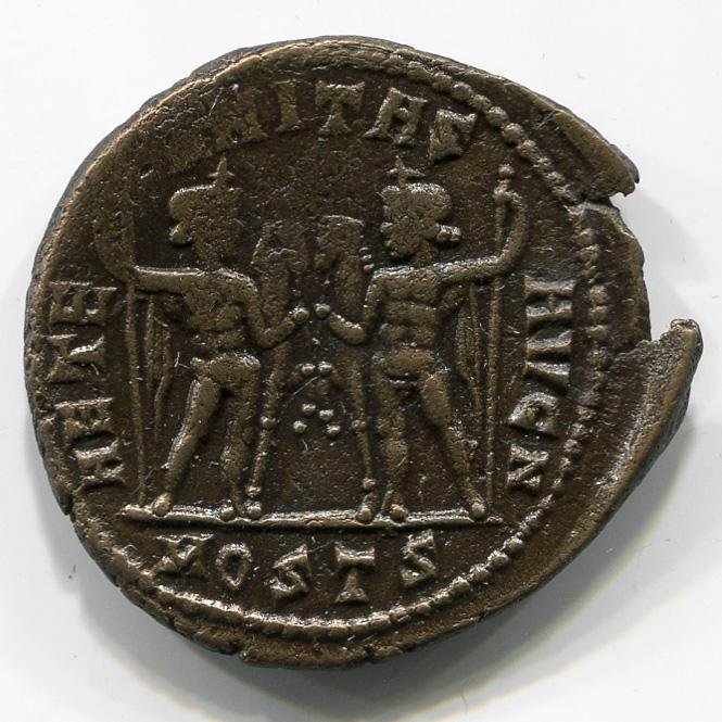 Римская империя · Maxentius · Follis · III в., аверс, Федеральное государственное бюджетное учреждение культуры "Государственный музей изобразительных искусств имени А.С. Пушкина"