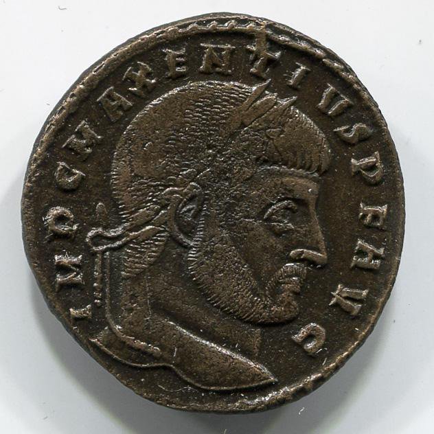 Римская империя · Maxentius · Follis · III в., реверс, Федеральное государственное бюджетное учреждение культуры "Государственный музей изобразительных искусств имени А.С. Пушкина"