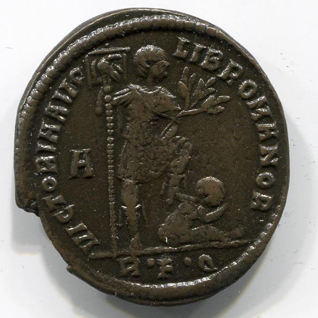 Римская империя · Maxentius · III в., аверс, Федеральное государственное бюджетное учреждение культуры "Государственный музей изобразительных искусств имени А.С. Пушкина"