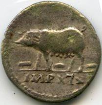Римская империя · Vespasian · Denarius · I в., аверс, Государственный музей изобразительных искусств имени А.С. Пушкина