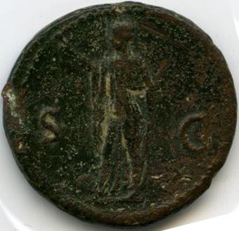 Римская империя · Vespasian · As · I в., аверс, Федеральное государственное бюджетное учреждение культуры "Государственный музей изобразительных искусств имени А.С. Пушкина"