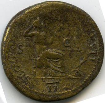 Римская империя · Nero · Sestertius · I в., аверс, Федеральное государственное бюджетное учреждение культуры "Государственный музей изобразительных искусств имени А.С. Пушкина"