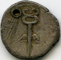 Римская империя · Vespasian · Denarius · I в., аверс, Государственный музей изобразительных искусств имени А.С. Пушкина
