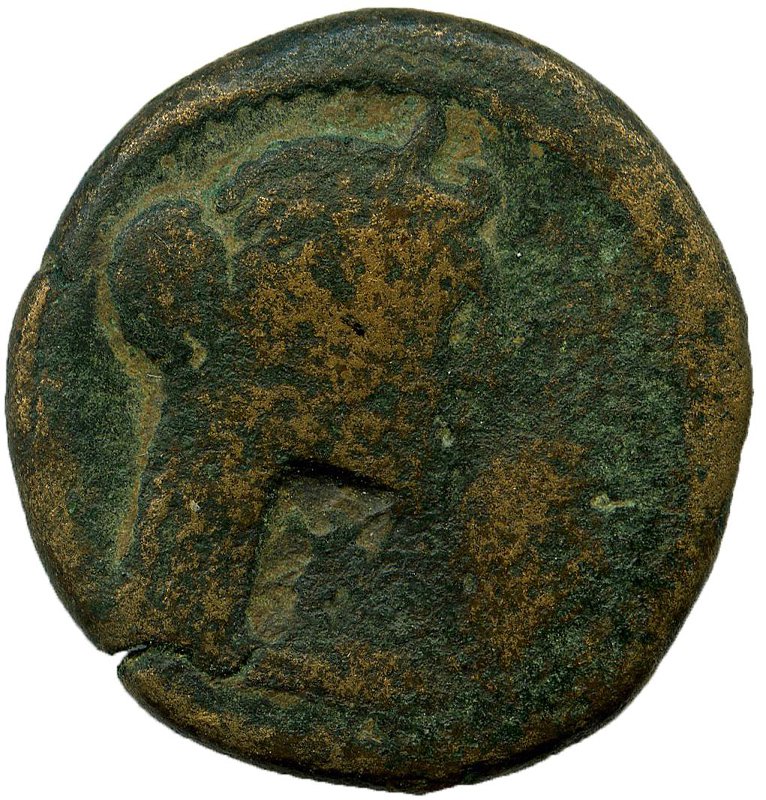 Античная монета · Trajan · I в., реверс, Федеральное государственное бюджетное учреждение культуры "Государственный музей изобразительных искусств имени А.С. Пушкина"