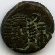 Античная монета · Drachma · I в., аверс, Федеральное государственное бюджетное учреждение культуры "Государственный музей изобразительных искусств имени А.С. Пушкина"