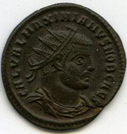 Римская империя · Maximian · Dupondius · II в., аверс, Федеральное государственное бюджетное учреждение культуры "Государственный музей изобразительных искусств имени А.С. Пушкина"