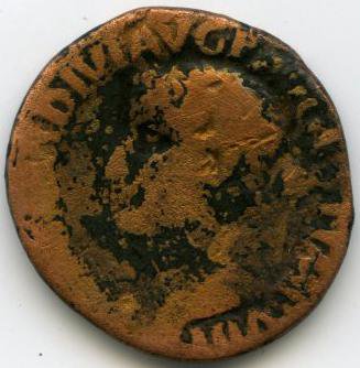 Римская империя · Tiberius · As · I в., аверс, Федеральное государственное бюджетное учреждение культуры "Государственный музей изобразительных искусств имени А.С. Пушкина"