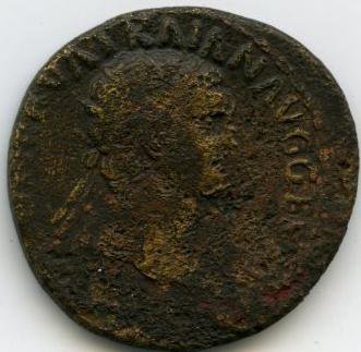 Римская империя · Trajan · As · I в., аверс, Федеральное государственное бюджетное учреждение культуры "Государственный музей изобразительных искусств имени А.С. Пушкина"