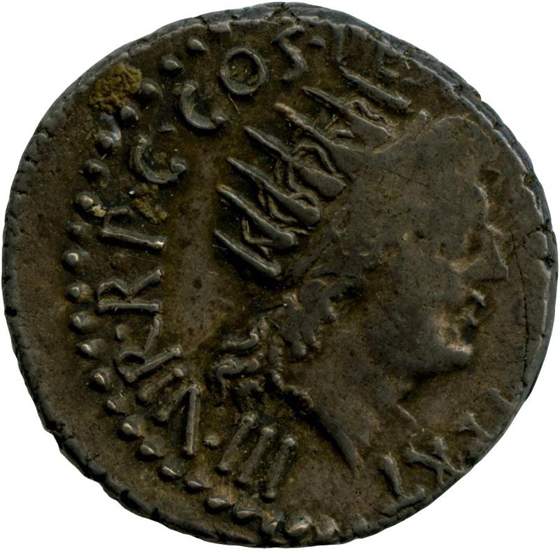 Римская республика · Mark Antony · Denarius · I в. до н. э., аверс, Федеральное государственное бюджетное учреждение культуры "Государственный музей изобразительных искусств имени А.С. Пушкина"