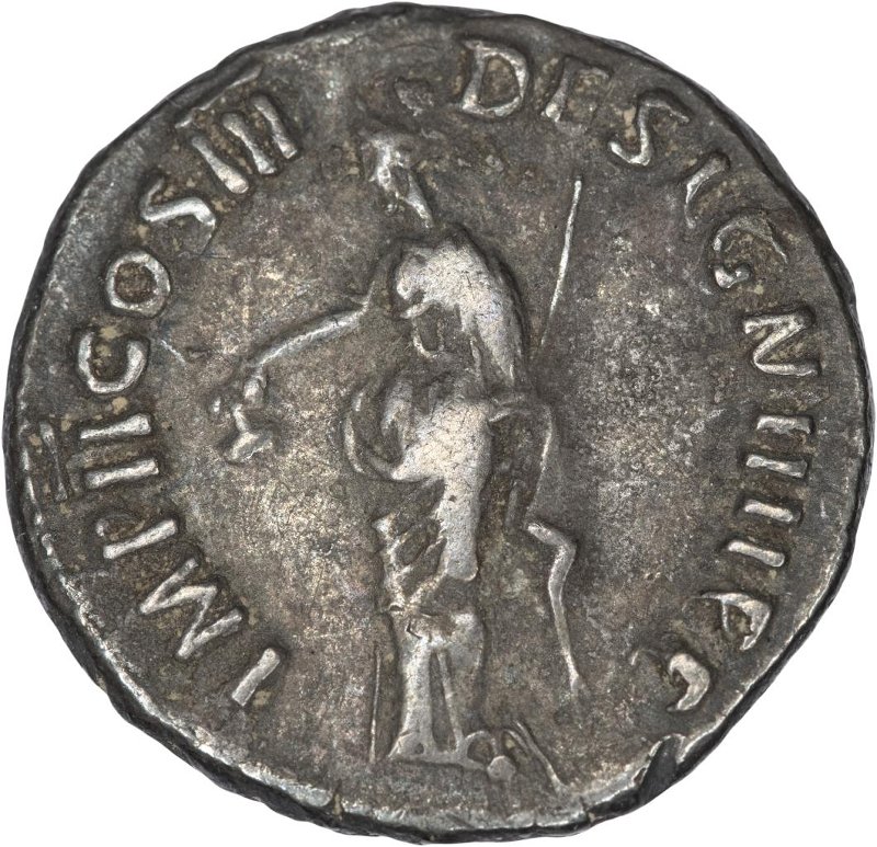 Римская империя · Nerva · Denarius · I в., аверс, Федеральное государственное бюджетное учреждение культуры "Государственный музей изобразительных искусств имени А.С. Пушкина"