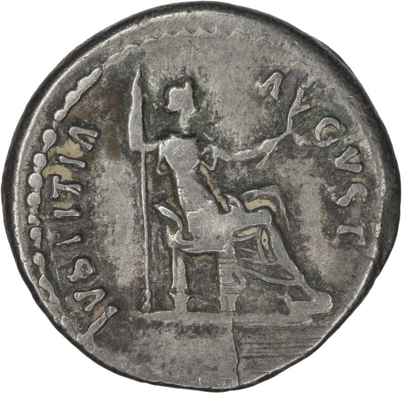 Римская империя · Nerva · Denarius · I в., аверс, Федеральное государственное бюджетное учреждение культуры "Государственный музей изобразительных искусств имени А.С. Пушкина"