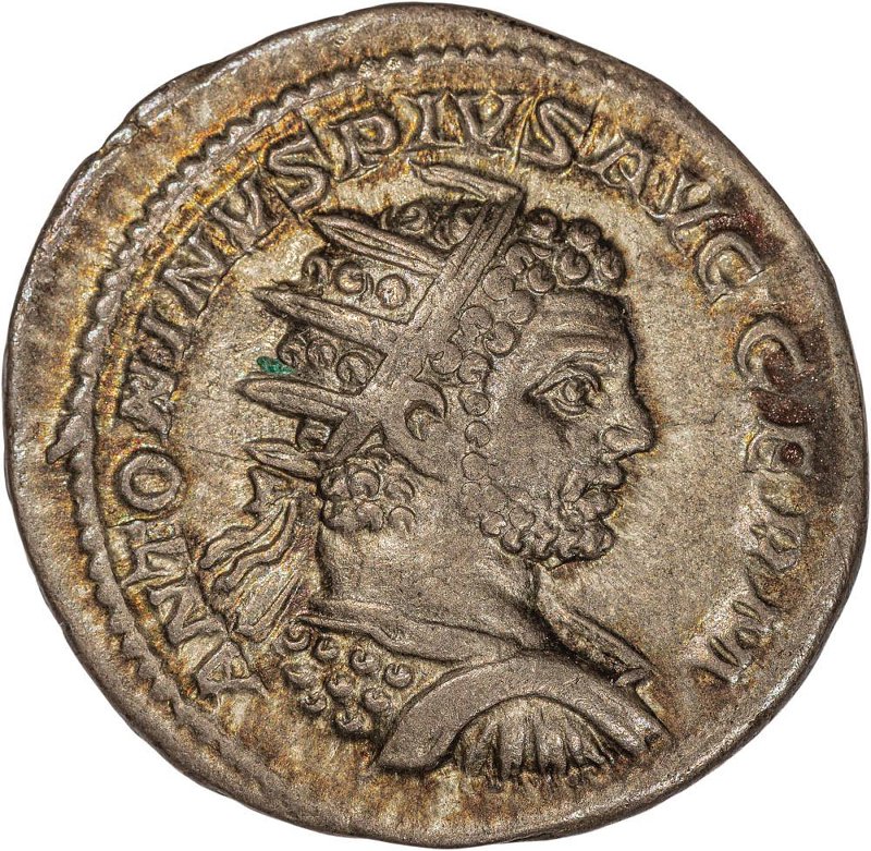 Римская империя · Caracalla · Antoninianus · II в., аверс, Федеральное государственное бюджетное учреждение культуры "Государственный музей изобразительных искусств имени А.С. Пушкина"